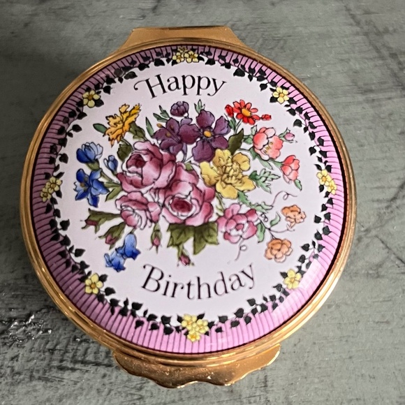 Halcyon Days Enamel Box - Picture 1 of 1